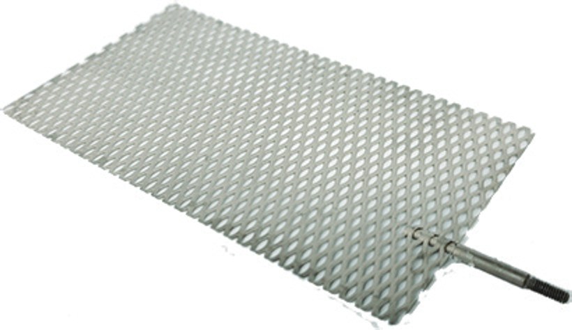 Mesh type platinum-coated electrode plate