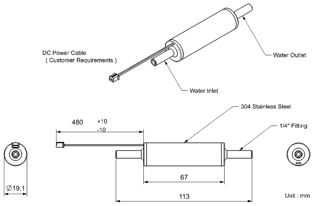 LU19-G1 outline drawing