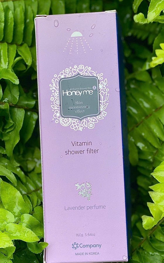 Lavender vitamin shower filter box